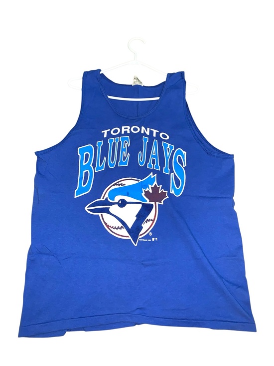 MLB Other - Vintage 1989 Toronto Blue Jays Team Logo Tank Top Size XL Single Stitch By Waves